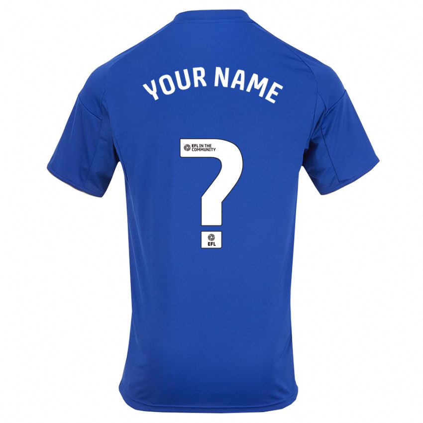 ילדים השם שלך #0 כחול זהב ג'רזי ביתית 2025/26 חולצה קצרה