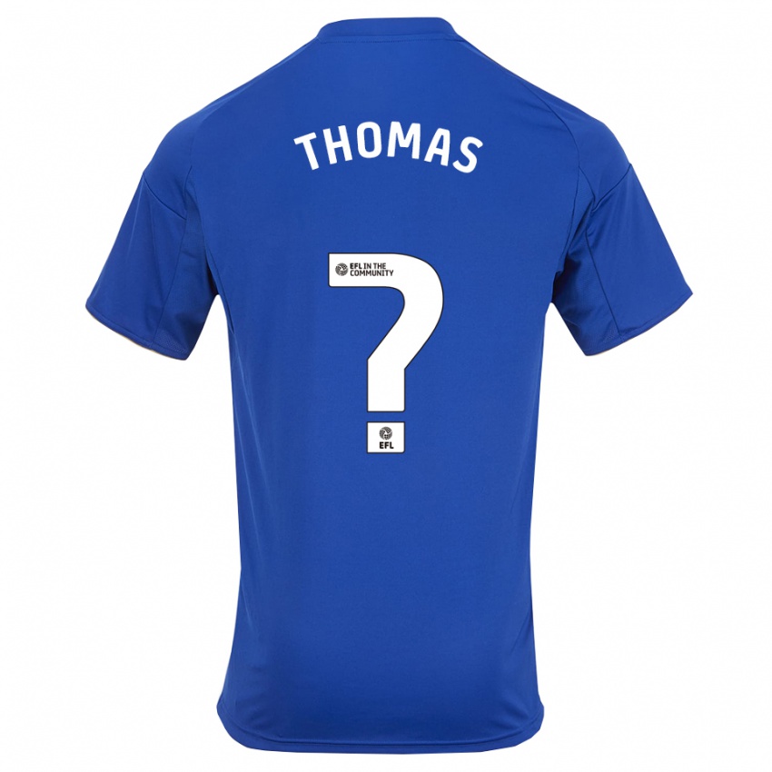 ילדים טריסטן תומאס #0 כחול זהב ג'רזי ביתית 2025/26 חולצה קצרה