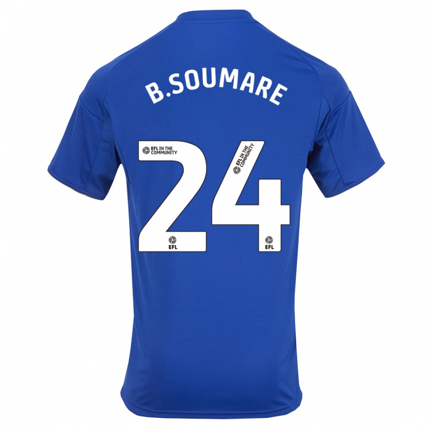 ילדים בובקארי סומארה #24 כחול זהב ג'רזי ביתית 2025/26 חולצה קצרה