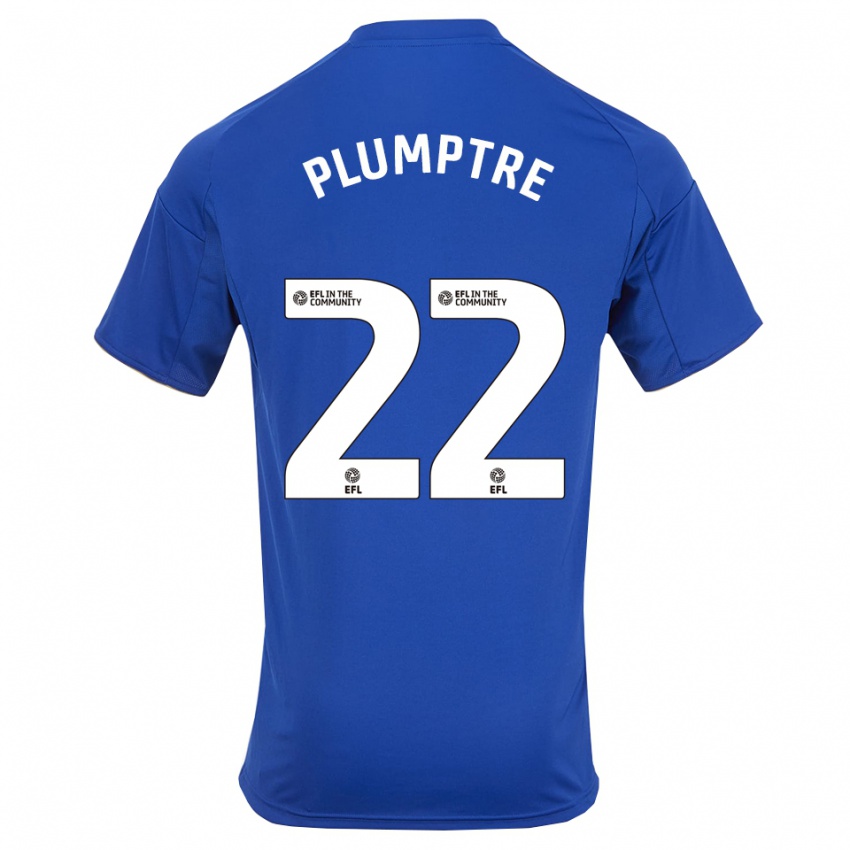 ילדים אשלי פלאמפטרי #22 כחול זהב ג'רזי ביתית 2025/26 חולצה קצרה