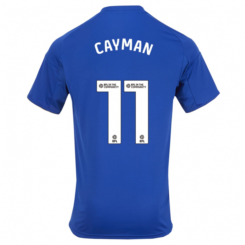 ילדים ג'ניס קיימן #11 כחול זהב ג'רזי ביתית 2025/26 חולצה קצרה