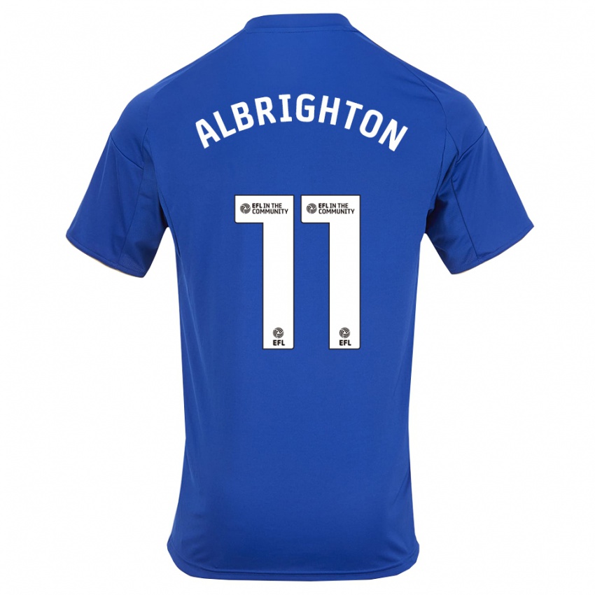 ילדים מארק אלברייטון #11 כחול זהב ג'רזי ביתית 2025/26 חולצה קצרה