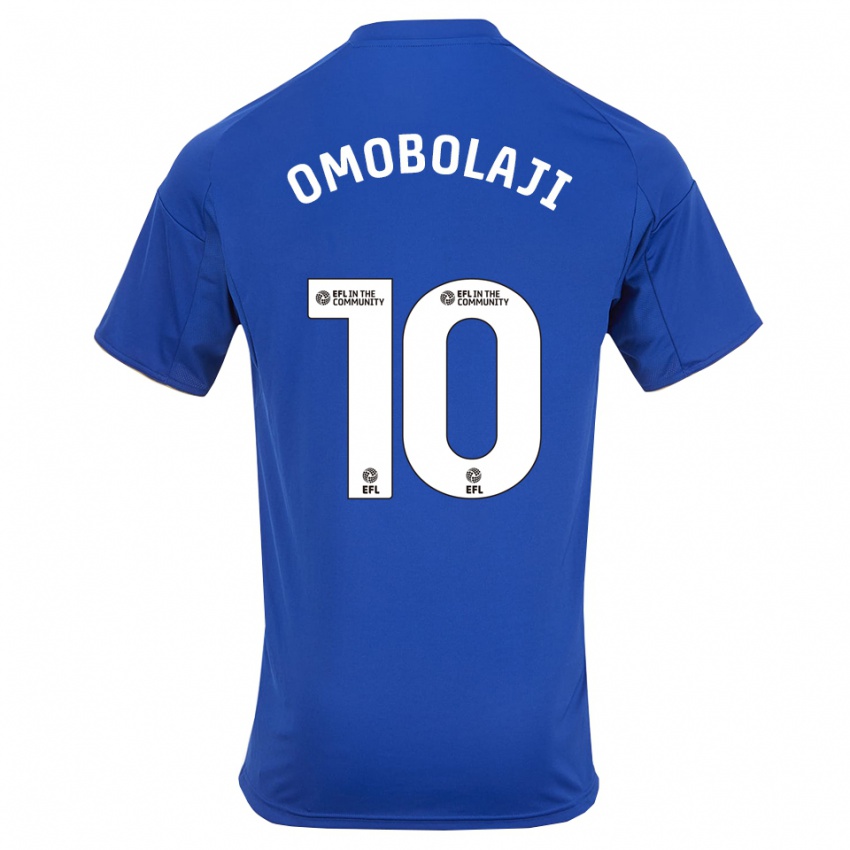 ילדים Laolu Omobolaji #10 כחול זהב ג'רזי ביתית 2025/26 חולצה קצרה