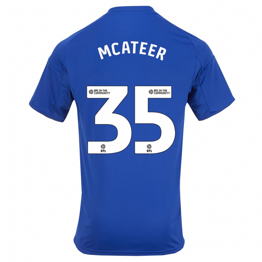 ילדים קייסי מק'אטר #35 כחול זהב ג'רזי ביתית 2025/26 חולצה קצרה