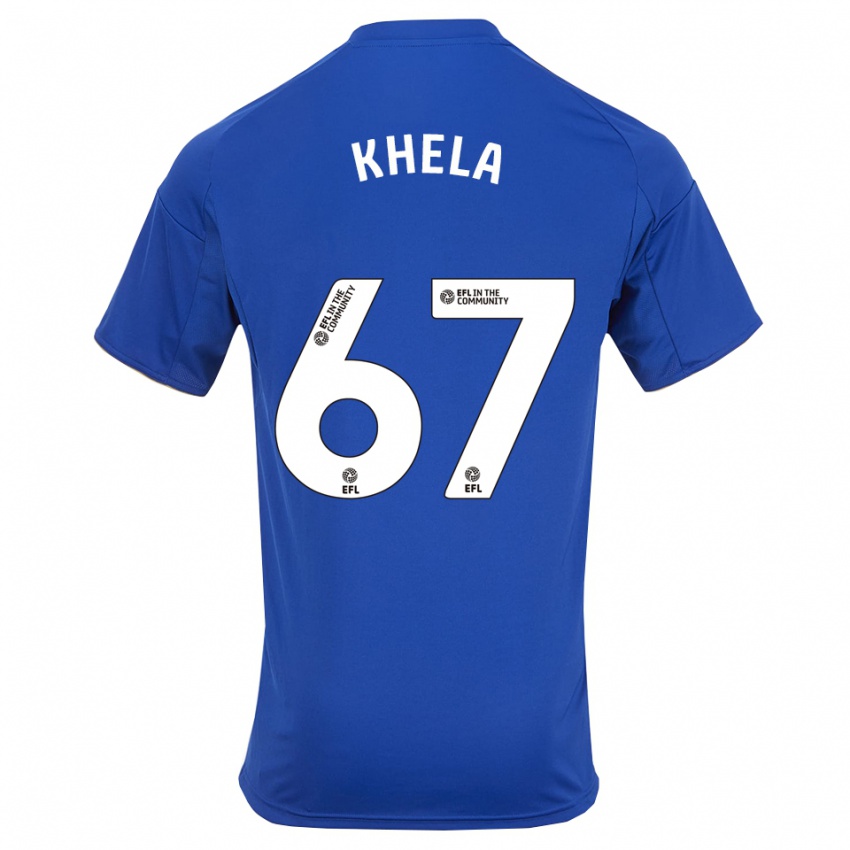 ילדים רייס חלה #67 כחול זהב ג'רזי ביתית 2025/26 חולצה קצרה