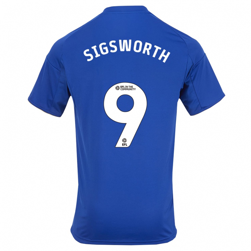 ילדים ג'סיקה זיגסוורת' #9 כחול זהב ג'רזי ביתית 2025/26 חולצה קצרה