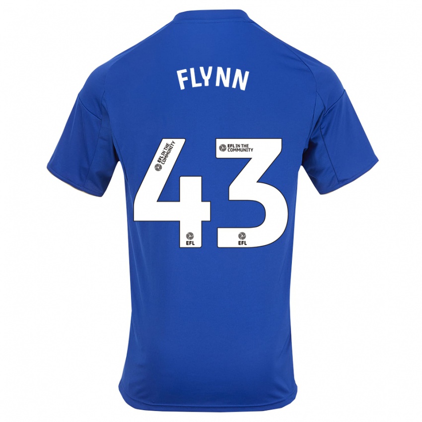 ילדים שיין פלין #43 כחול זהב ג'רזי ביתית 2025/26 חולצה קצרה