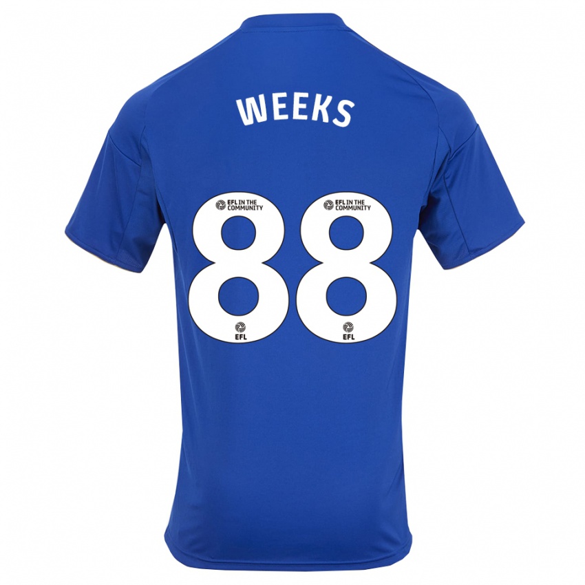 ילדים טיילר וויקס #88 כחול זהב ג'רזי ביתית 2025/26 חולצה קצרה