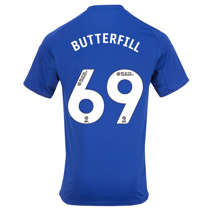 ילדים ג׳ק בטרפיל #69 כחול זהב ג'רזי ביתית 2025/26 חולצה קצרה ילדים ג׳ק בטרפיל #69 כחול זהב ג'רזי ביתית 2025/26 חולצה קצרה