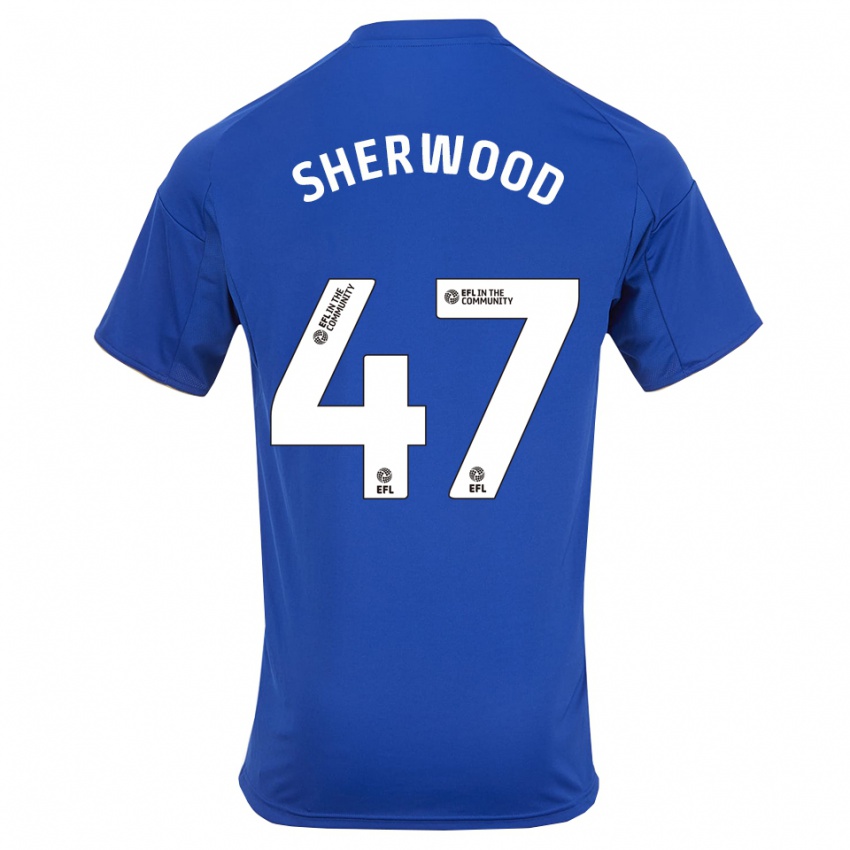 ילדים סימון שרווד #47 כחול זהב ג'רזי ביתית 2025/26 חולצה קצרה