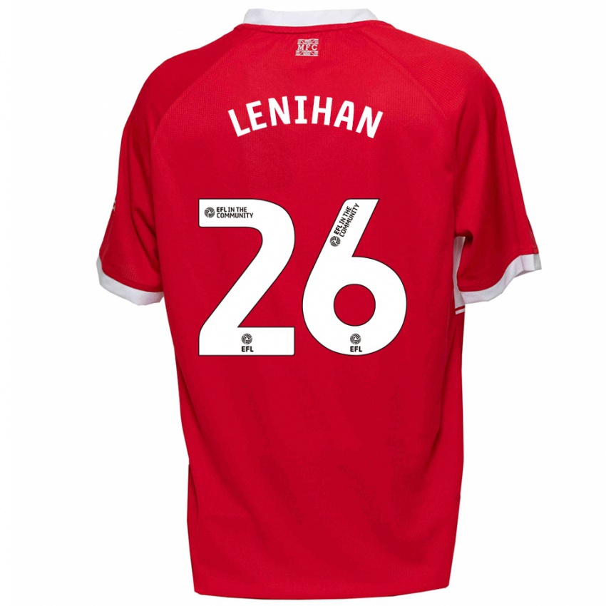 ילדים דארה לניהאן #26 אדום לבן ג'רזי ביתית 2025/26 חולצה קצרה