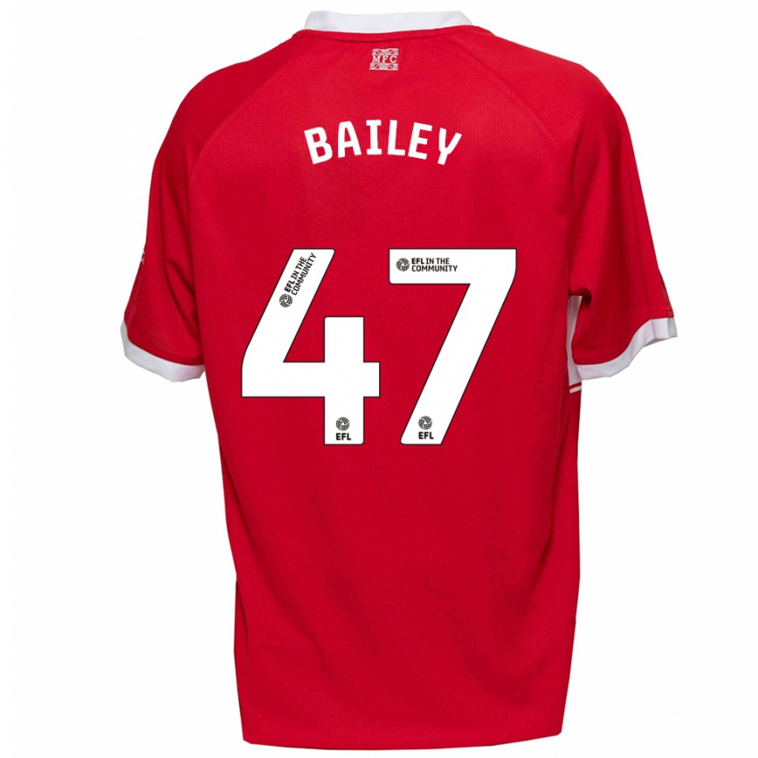 ילדים Bailey Palmer #47 אדום לבן ג'רזי ביתית 2025/26 חולצה קצרה