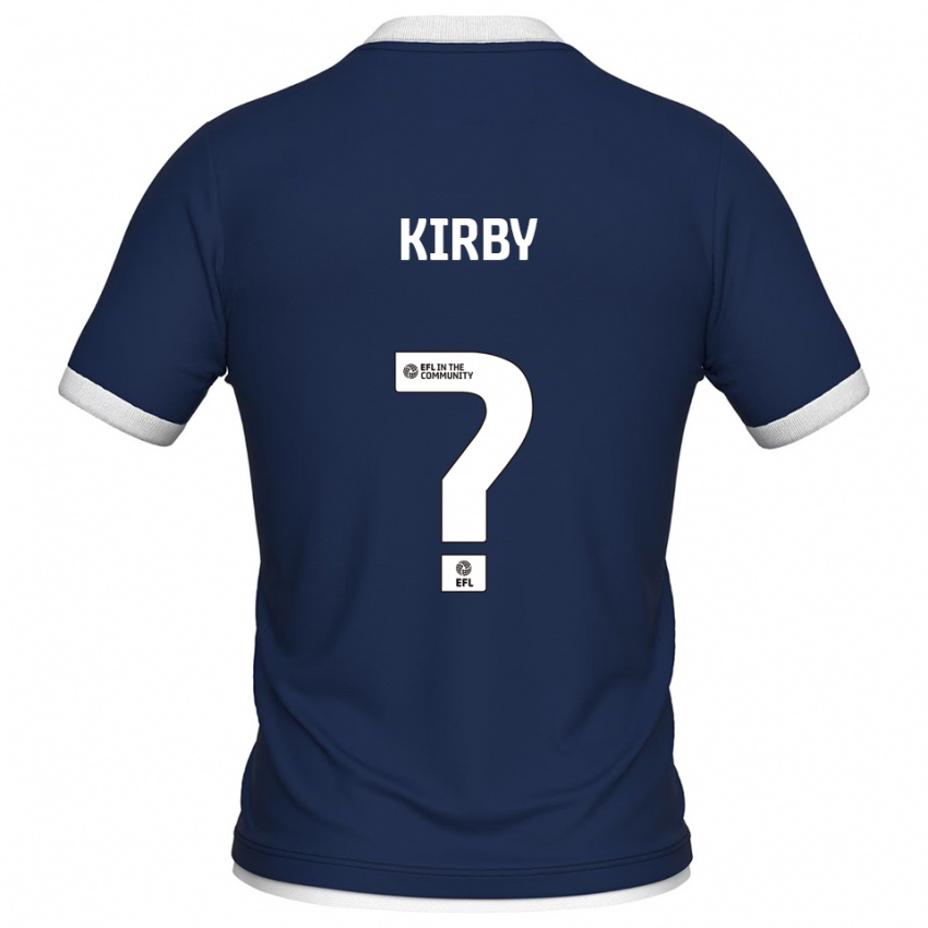 ילדים Archie Kirby #0 כחול נייבי לבן ג'רזי ביתית 2025/26 חולצה קצרה