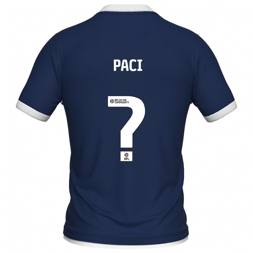 ילדים סטף פאסי #0 כחול נייבי לבן ג'רזי ביתית 2025/26 חולצה קצרה