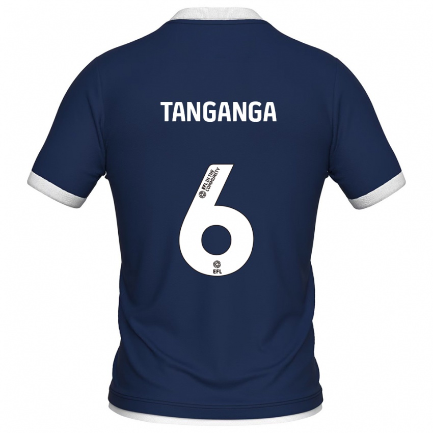 ילדים ג’פט טנגאנגה #6 כחול נייבי לבן ג'רזי ביתית 2025/26 חולצה קצרה