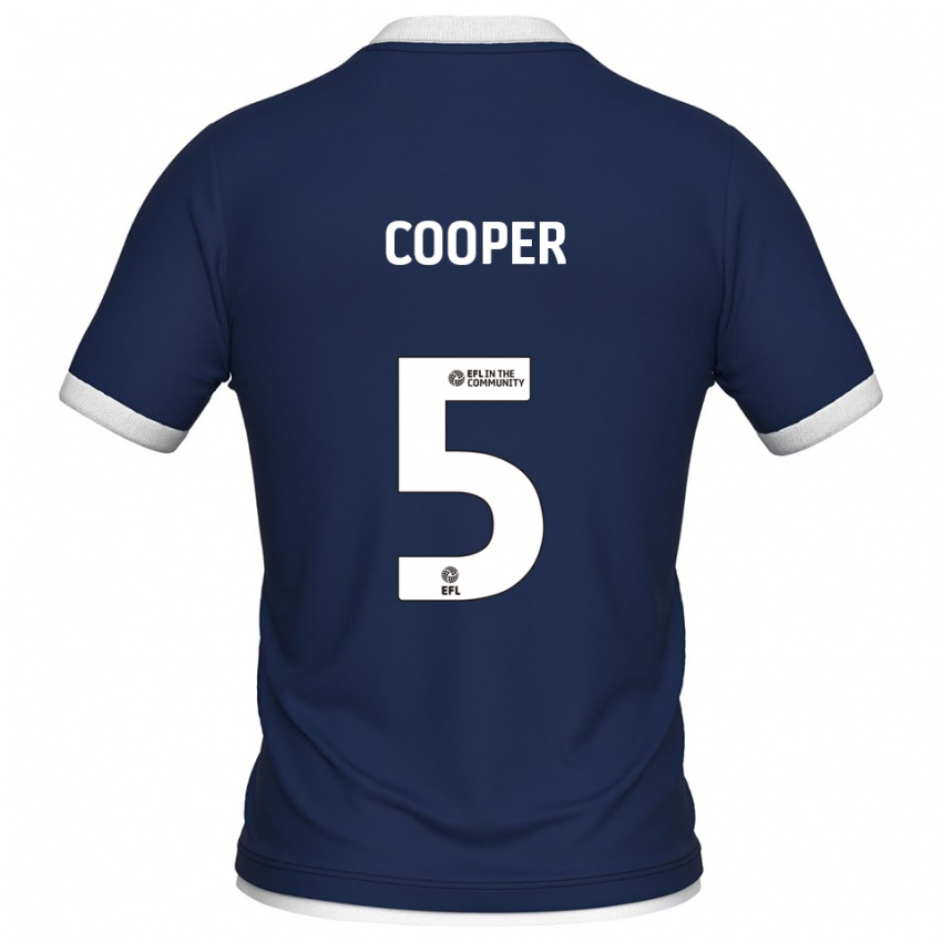 ילדים ג'ייק קופר #5 כחול נייבי לבן ג'רזי ביתית 2025/26 חולצה קצרה