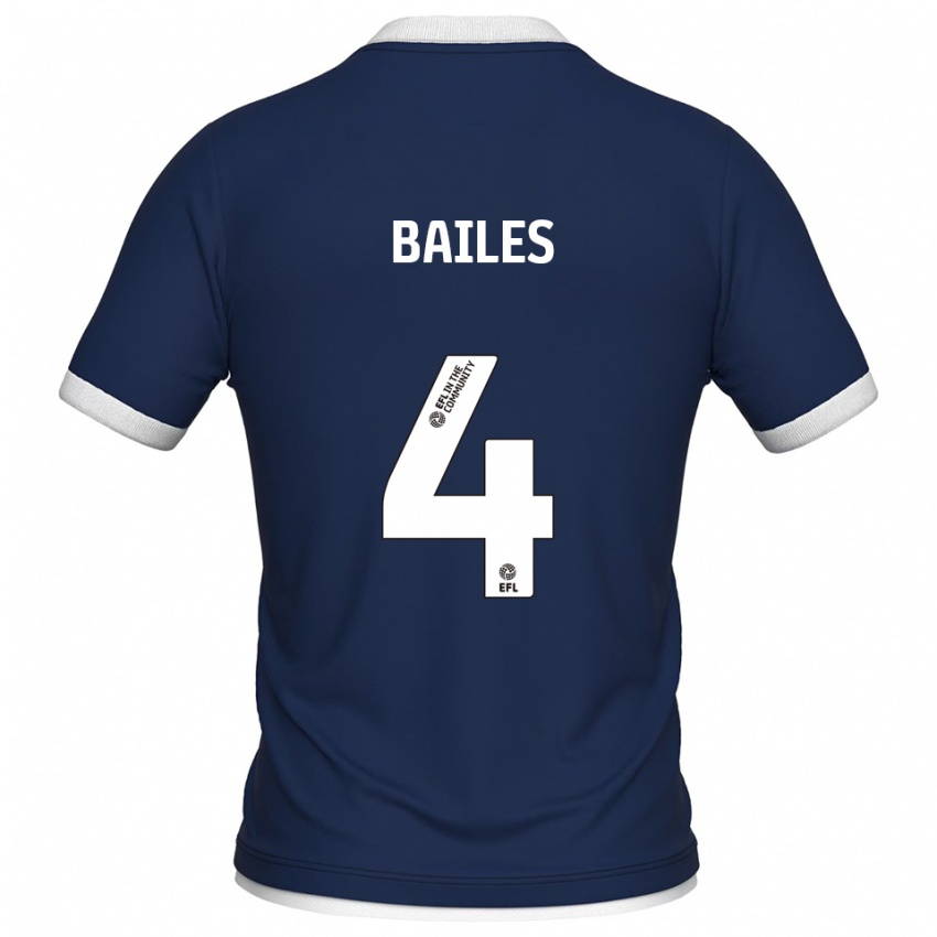 ילדים Freya Bailes #4 כחול נייבי לבן ג'רזי ביתית 2025/26 חולצה קצרה