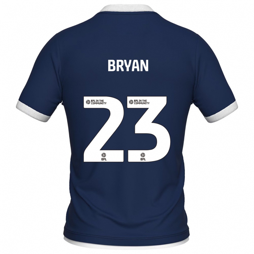 ילדים ג'ו בריאן #23 כחול נייבי לבן ג'רזי ביתית 2025/26 חולצה קצרה