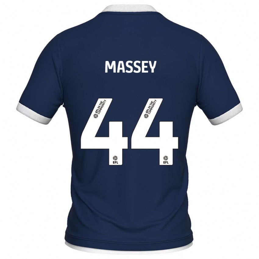 ילדים אלפי מאסי #44 כחול נייבי לבן ג'רזי ביתית 2025/26 חולצה קצרה