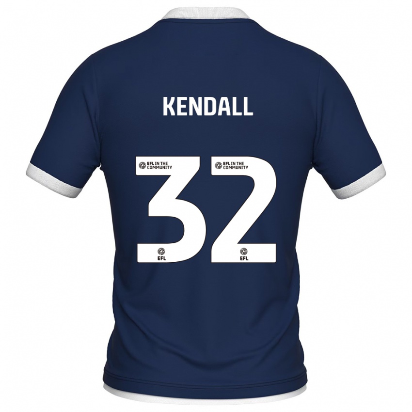 ילדים Sheldon Kendall #32 כחול נייבי לבן ג'רזי ביתית 2025/26 חולצה קצרה