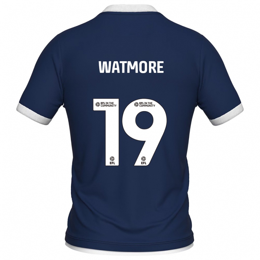 ילדים דאנקן וואטמור #19 כחול נייבי לבן ג'רזי ביתית 2025/26 חולצה קצרה