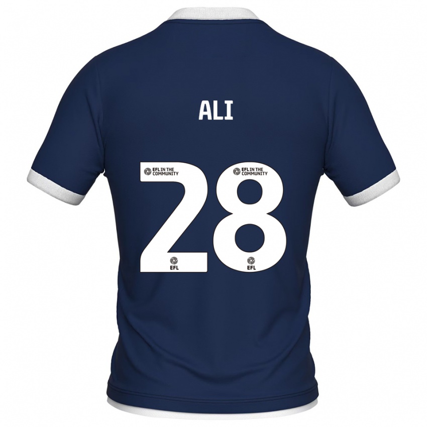 ילדים Francesca Ali #28 כחול נייבי לבן ג'רזי ביתית 2025/26 חולצה קצרה