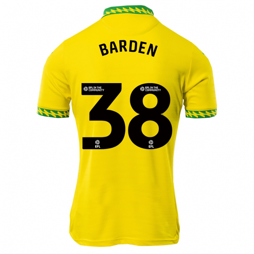 ילדים דניאל בארדן #38 לבן ירוק ג'רזי ביתית 2025/26 חולצה קצרה