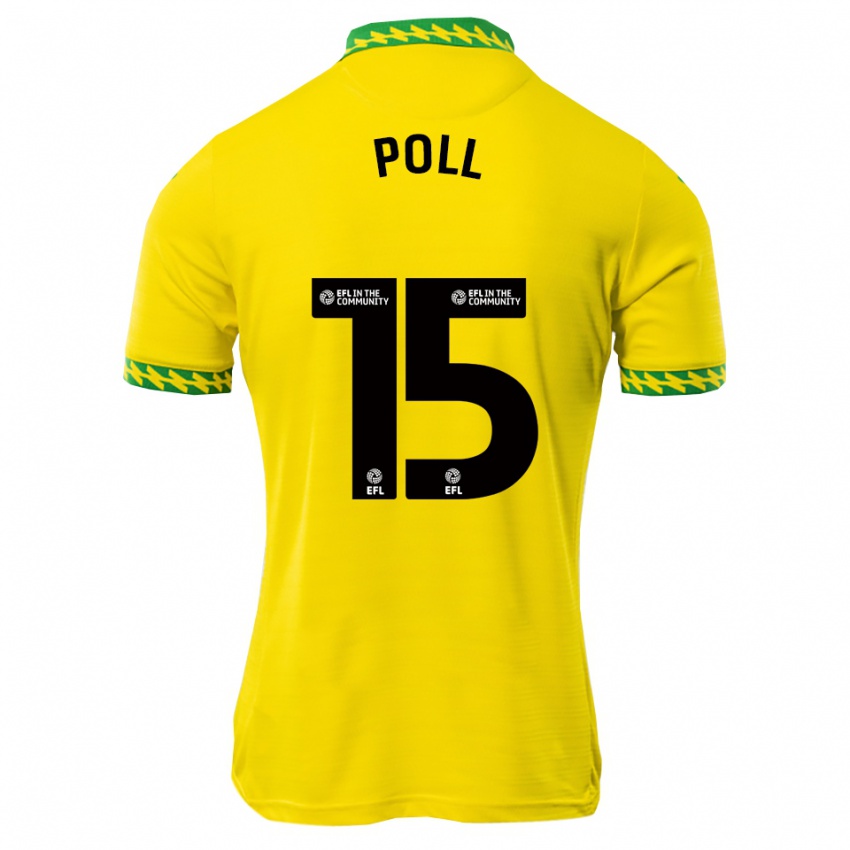 ילדים Lucas Poll #15 לבן ירוק ג'רזי ביתית 2025/26 חולצה קצרה