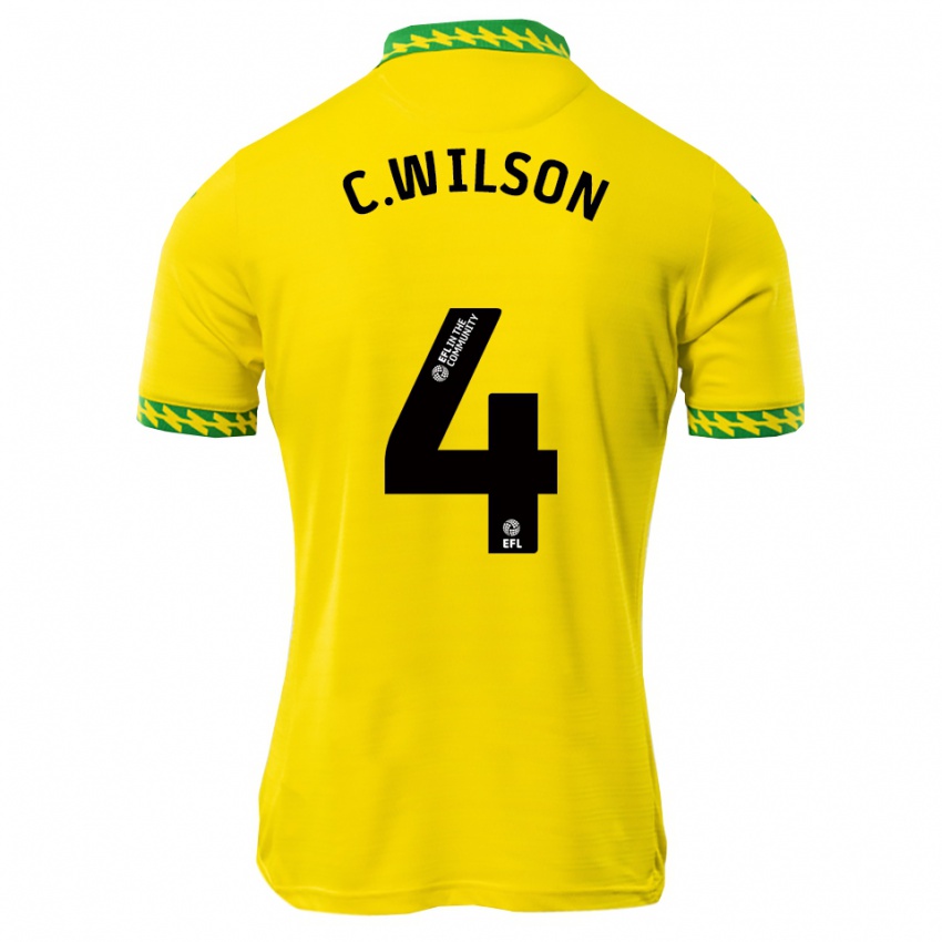 ילדים צ'רלי ווילסון #4 לבן ירוק ג'רזי ביתית 2025/26 חולצה קצרה