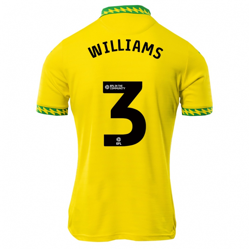 ילדים Tyler Williams #3 לבן ירוק ג'רזי ביתית 2025/26 חולצה קצרה