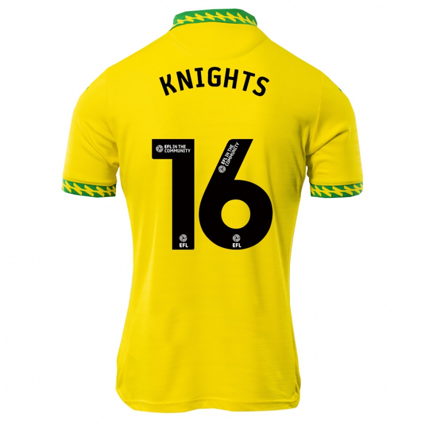 ילדים Katie Knights #16 לבן ירוק ג'רזי ביתית 2025/26 חולצה קצרה