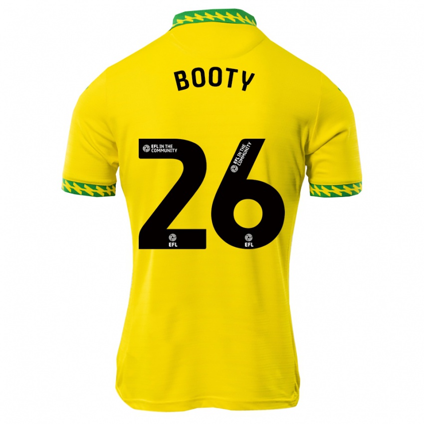 ילדים Sienna Booty #26 לבן ירוק ג'רזי ביתית 2025/26 חולצה קצרה