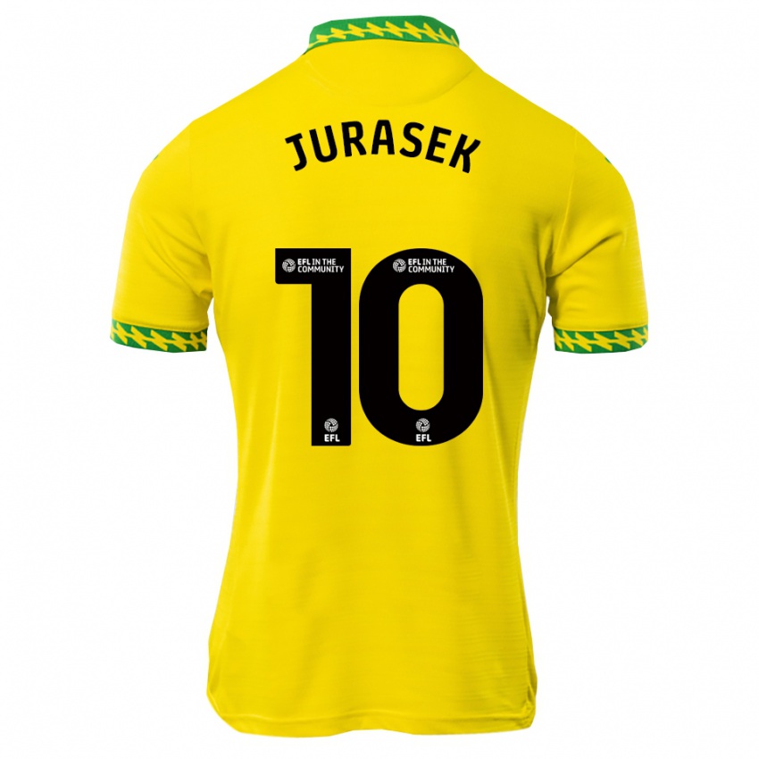 ילדים מאטיי יוראסק #10 לבן ירוק ג'רזי ביתית 2025/26 חולצה קצרה