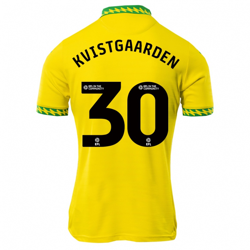 ילדים מתיאס קוויסטגארדן #30 לבן ירוק ג'רזי ביתית 2025/26 חולצה קצרה