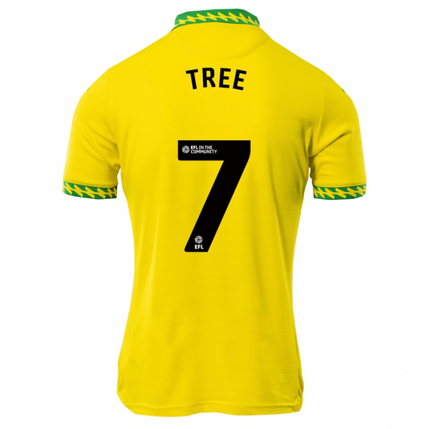 ילדים Ben Tree #7 לבן ירוק ג'רזי ביתית 2025/26 חולצה קצרה