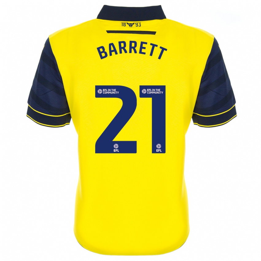 ילדים Nicole Barrett #21 צהוב כחול נייבי ג'רזי ביתית 2025/26 חולצה קצרה