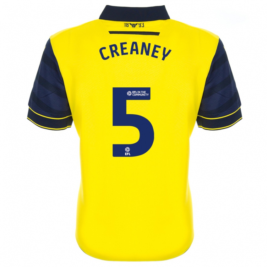 ילדים Zoe Creaney #5 צהוב כחול נייבי ג'רזי ביתית 2025/26 חולצה קצרה