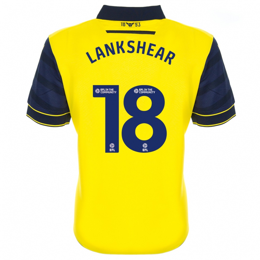 ילדים וויל לנקשיר #18 צהוב כחול נייבי ג'רזי ביתית 2025/26 חולצה קצרה