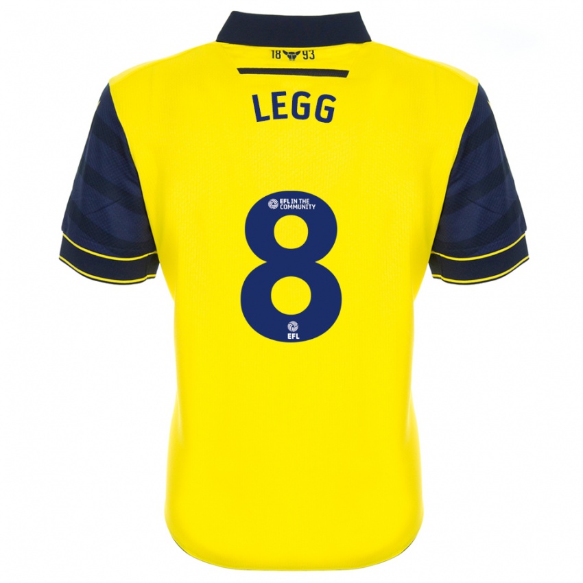 ילדים ג'נה לג #8 צהוב כחול נייבי ג'רזי ביתית 2025/26 חולצה קצרה