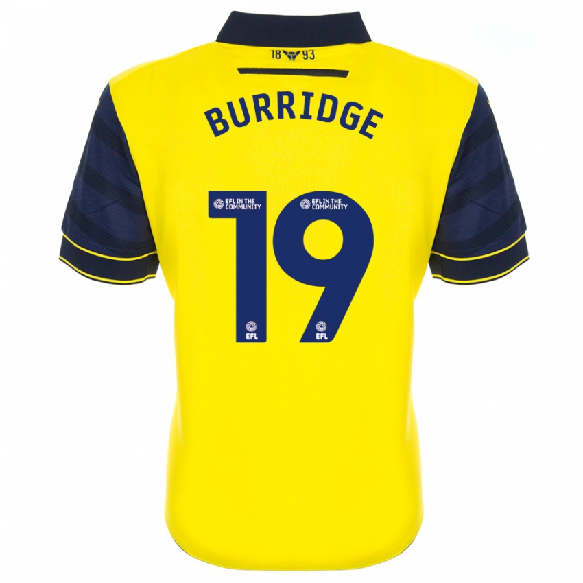 ילדים לאה בורידג' #19 צהוב כחול נייבי ג'רזי ביתית 2025/26 חולצה קצרה