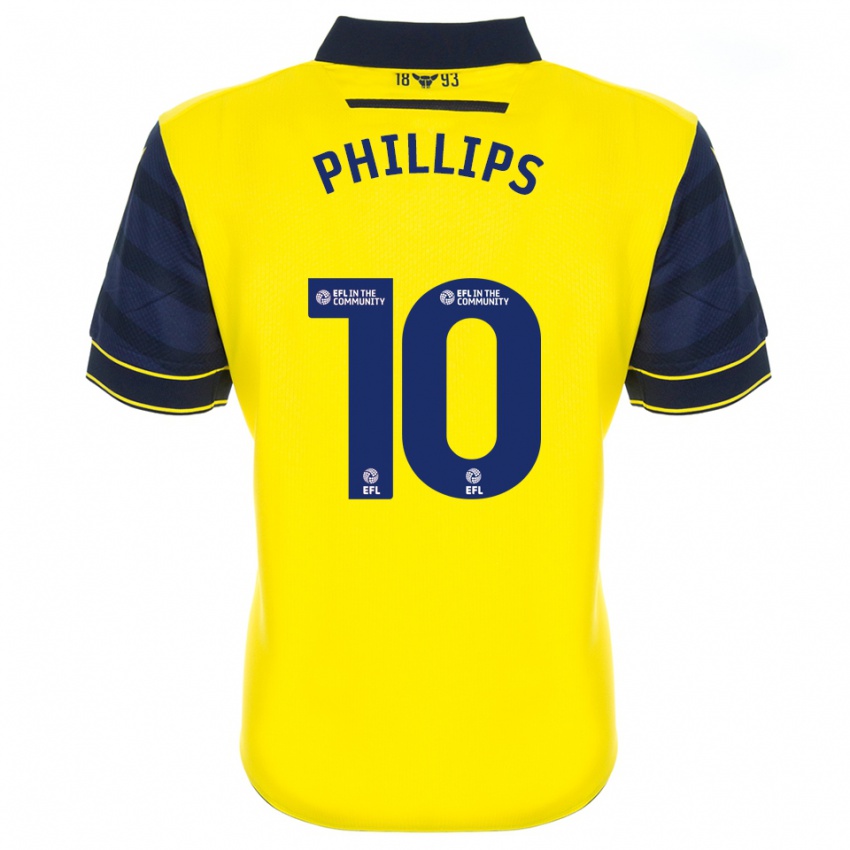 ילדים מאט פיליפס #10 צהוב כחול נייבי ג'רזי ביתית 2025/26 חולצה קצרה