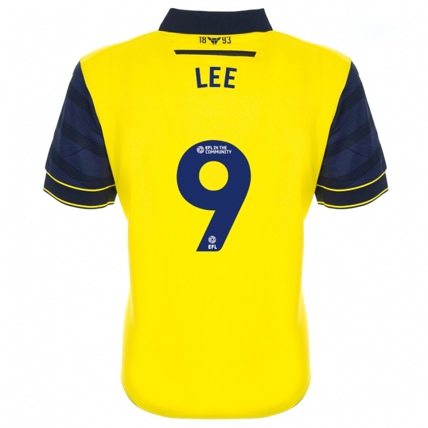 ילדים Jack Lee #9 צהוב כחול נייבי ג'רזי ביתית 2025/26 חולצה קצרה