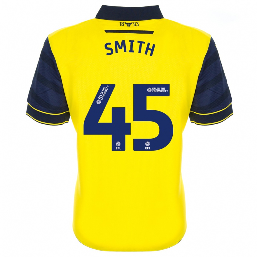 ילדים Max Smith #45 צהוב כחול נייבי ג'רזי ביתית 2025/26 חולצה קצרה