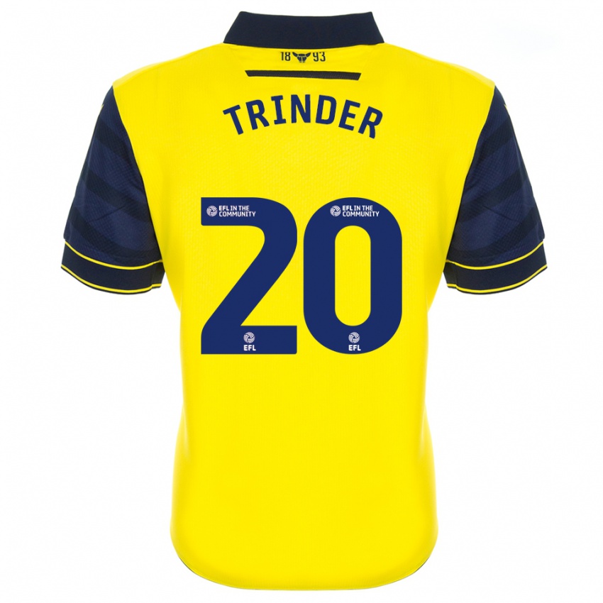 ילדים Lucy Trinder #20 צהוב כחול נייבי ג'רזי ביתית 2025/26 חולצה קצרה