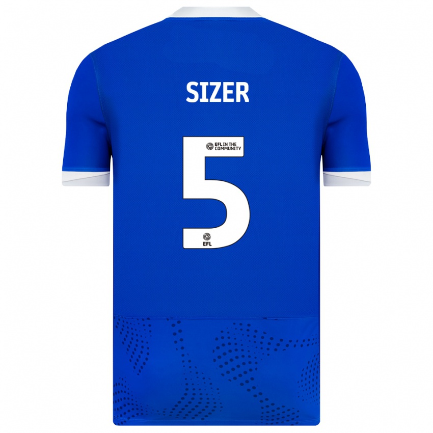 ילדים Ashton Sizer #5 כחול לבן ג'רזי ביתית 2025/26 חולצה קצרה