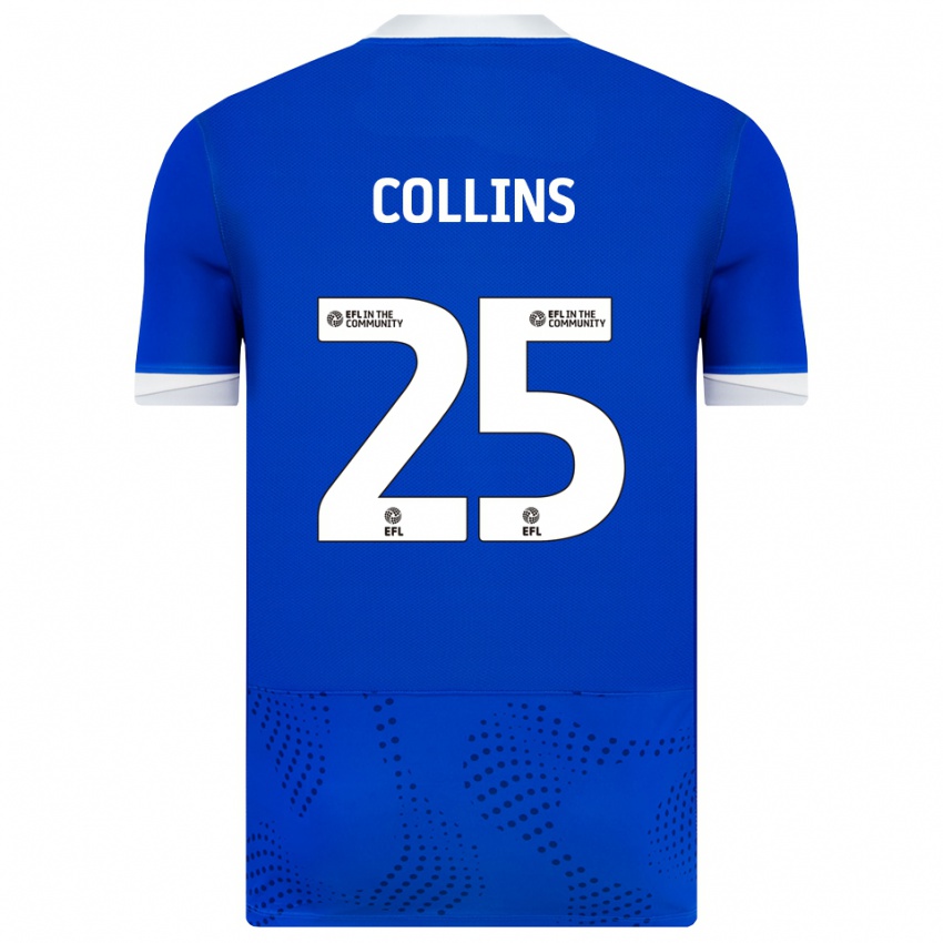 ילדים Izzy Collins #25 כחול לבן ג'רזי ביתית 2025/26 חולצה קצרה