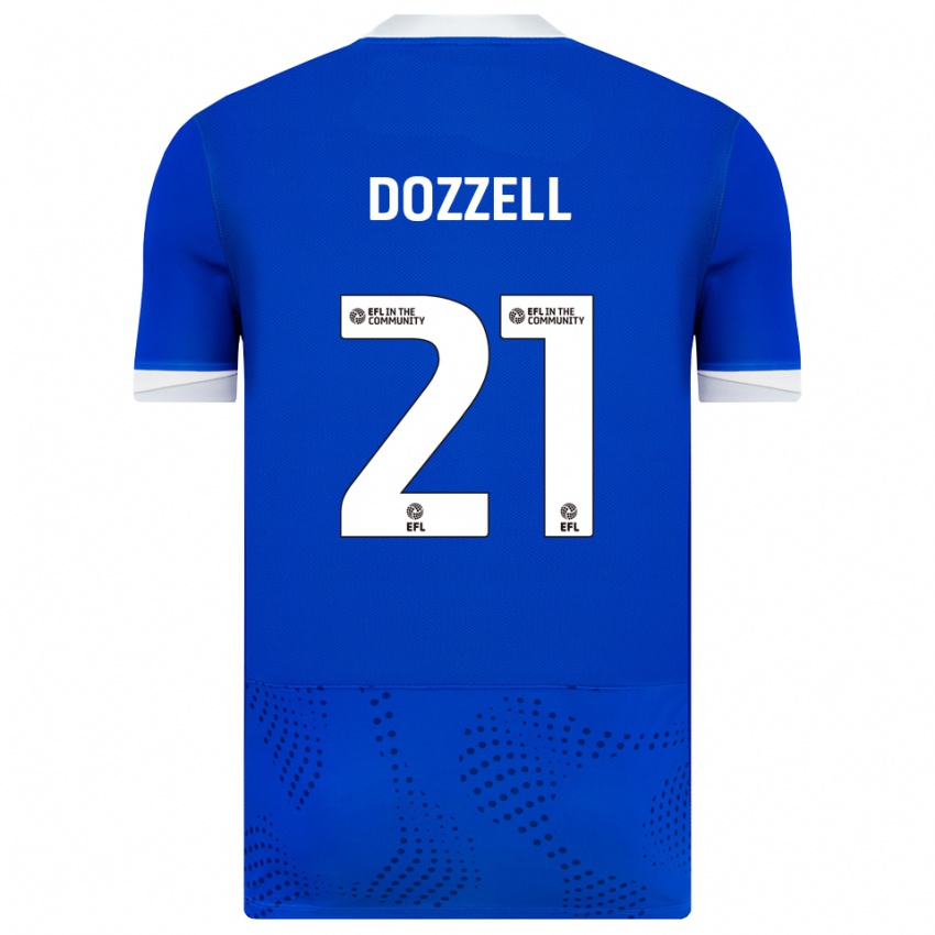 ילדים אנדרה דוזל #21 כחול לבן ג'רזי ביתית 2025/26 חולצה קצרה