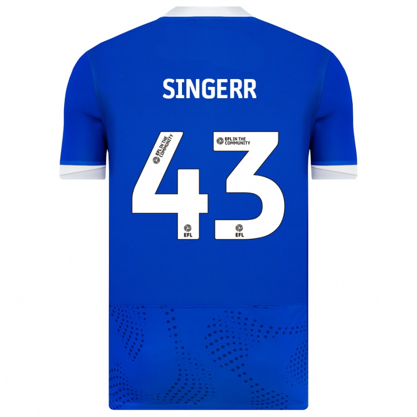 ילדים Olutayo Singerr #43 כחול לבן ג'רזי ביתית 2025/26 חולצה קצרה