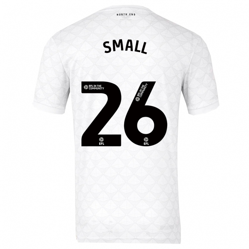 ילדים תיירי סמול #26 לבן אדום ג'רזי ביתית 2025/26 חולצה קצרה