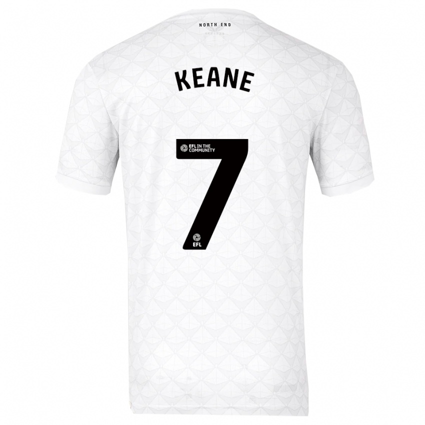 ילדים וויל קין #7 לבן אדום ג'רזי ביתית 2025/26 חולצה קצרה